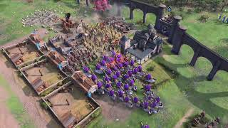 Cataphracts killing 2 armies in 2 minutes  Age of Empires 4 [upl. by Gualtiero316]