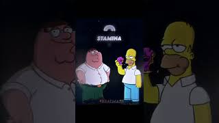 Homer Simpson vs Peter griffin [upl. by Llerret]