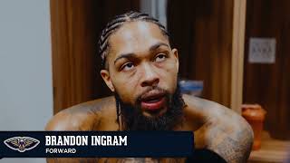 Brandon Ingram Interview  PelicansWarriors Postgame 103024 [upl. by Euqinwahs329]