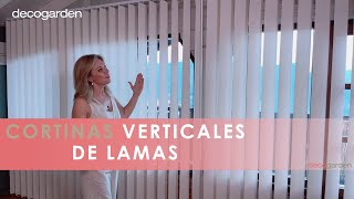 Cómo instalar CORTINAS de lamas VERTICALES 🏚️ 👩‍💼 ¡Fácil y paso a paso👨‍💼 Decogarden [upl. by Steel]