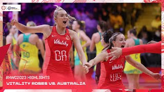 Vitality Roses vs Australia  Netball World Cup 2023 Highlights [upl. by Nalid]