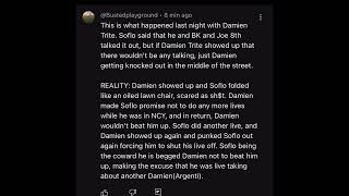 Damian Trites punked Tony SoFlo in NY 😂 [upl. by Nidla]