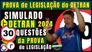 PERGUNTAS da PROVA do DETRAN 2024  EXAME TEÓRICO de LEGISLAÇÃO  SIMULADO do DETRAN QUESTÕES 2024 [upl. by Neau]