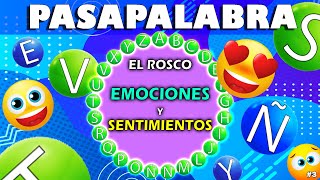 TEST DIVERTIDO 🍩 PASAPALABRA De EMOCIONES y SENTIMIENTOS 🎲 MEJORA tu CONCENTRACIÓN 🧠 PASATIEMPOS [upl. by Nylyrehc]