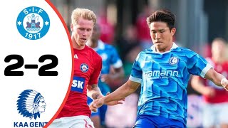 Silkeborg Vs Gent 22 All Goals Results Extended Highlights amp Analysis [upl. by Hplodur]