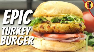 Pan Fried TURKEY BURGERS recipe [upl. by Atsylac2]