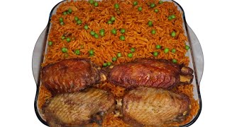 HOW TO COOK NIGERIA PARTY JOLLOF RICE [upl. by Lrem791]