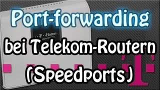 PORTS Freischalten weiterleiten  Telekom Router DeutschHD Update [upl. by Swords538]