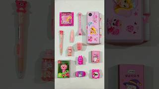 Incredible Pink Stationery Items Pencil Case Pen Sharpener 3D Eraser stationery backtoschool [upl. by Ama531]