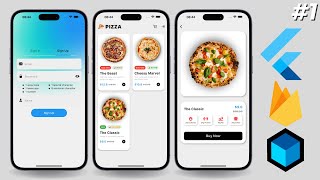 The Best Flutter Course in 3 Hours • Pizza App 1 [upl. by Ielirol]