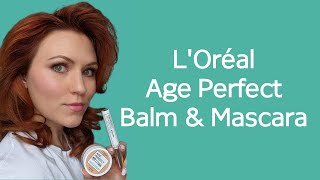 LOréal Age Perfect 4 in 1 Tinted Balm amp Lash Magnifying Mascara review [upl. by Brill169]