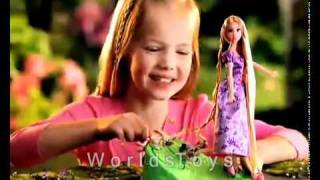 Tangled Rapunzel Hair Braider MATTEL Doll Commercial [upl. by Lezah]