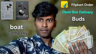 Flipkart Order  Boat Airdopes Supreme  Company Buds  Mrchellaiya Open Box Delivery Video [upl. by Jerol]