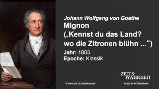 Johann Wolfgang von Goethe Mignon 1803 [upl. by Nivre]