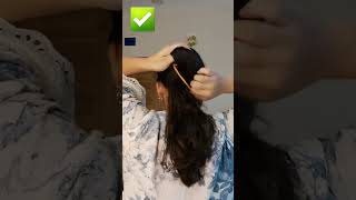 Perfect low bun hairstyle 👌 hairtok haircare hairstyle hairtutorial ytshorts [upl. by Sallyann]