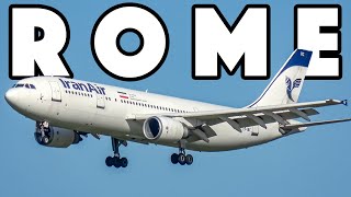 1 Hour of Non Stop action INCREDIBLE Plane Spotting at Rome Fiumicino FCOLIRF [upl. by Bronny385]