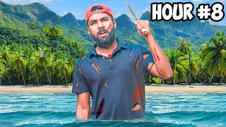 මම පාලු දූපතක අතරමං උනා  Surviving 24 Hours On A Deserted Island [upl. by Terena]