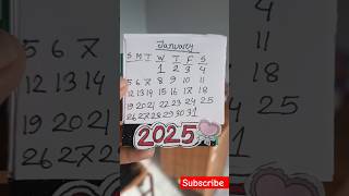 Calendar making 2025 [upl. by Harwilll]