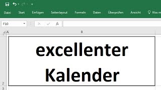 Excel 2016 TeamKalender Teil 1 Urlaubskalender für 2018 und 2019 Vorlage erstellen [upl. by Aitan]