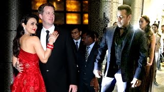 Preity Zintas WEDDING Reception 2016  Salman Khans GRAND Entry amp Exit [upl. by Ajay]