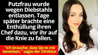 Putzfrau wurde wegen Diebstahls entlassen Tage später brachte eine Enthüllung ihren Chef dazu vor [upl. by Stanislaw]