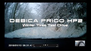 Debica Frigo HP2 Winter Tyre Test Drive amp Ford Focus III [upl. by Anaujahs]