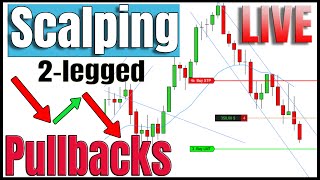 LIVE Scalping Two Legged Pullbacks  SampP 500 Day Trading [upl. by Borman]