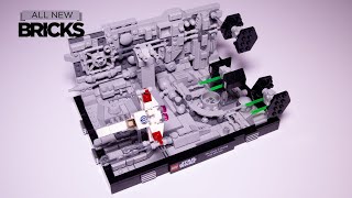 Lego Star Wars 75329 Death Star Trench Run Diorama Speed Build [upl. by Eisserc]