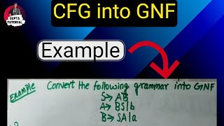 Convert Context Free Grammar CFG into Greibach Normal Form GNF theoryofcomputation [upl. by Air]