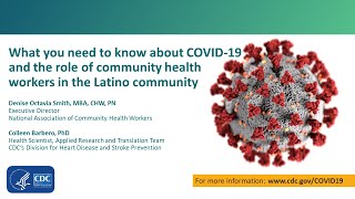 COVID19 and the Role of Community Health Workers [upl. by Dalury129]