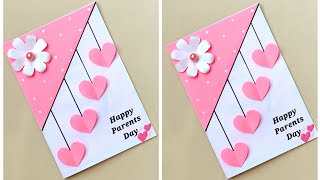 Parents day card making handmadeEasy and Beautiful Card for Parents dayDIY Card for Parents day [upl. by Aruol]