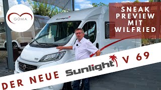 🔥Der neue Sunlight V69 2021  214m Breite mit Queensbett  Wohnmobil 2021 Neuheiten  Güma TV [upl. by Alisen898]