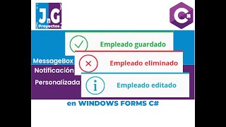 Notificación o MessageBox  C WINDOWS FORMS  no audio [upl. by Paugh]