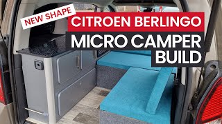 Micro Campervan Conversion Build  5 Days in 5 Mins [upl. by Ynafetse]