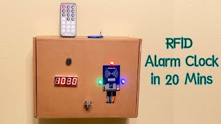 RFID based Alarm Clock  DIY Arduino Project [upl. by Padget]