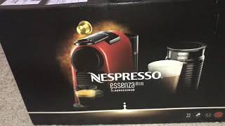 Minha cafeteira Nespresso Essenza mini com aeroccino [upl. by Attolrahc48]