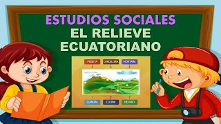 ✨ EL RELIEVE ECUATORIANO ✨ Explicación para niños [upl. by Notaek]