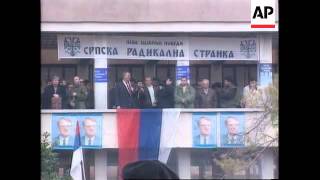 Croatia  Ultra Nationalist Seselj Visits Knin [upl. by Hanan587]