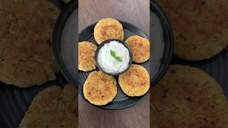 Healthy Chickpea Tikki  Healthy Snacks Recipes shorts viralvideo youtubeshorts [upl. by Nilla]