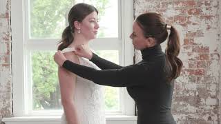 How to Alter Wedding Dress Straps [upl. by Ailaroc]