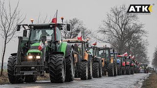 🇵🇱Jeszcze Polska nie zginęła🇵🇱🚨🚜Protest Rolników 09022024 LesznoLasociceS5🇵🇱1800 Ciągników🇵🇱 [upl. by Jerrol486]