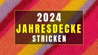 Jahresdecke 2024 stricken  Die Planung meiner Temperaturdecke [upl. by Aicylla]