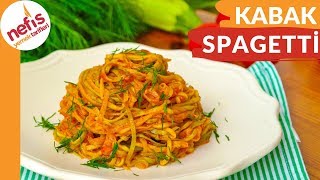 KABAĞI HİÇ BÖYLE YEMEDİNİZ❗ Kabak Spagetti Tarifi [upl. by Anyad]