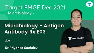 MicrobiologyAntigen Antibody Rx E03  FMGE Dec21  Lets crack NEET PG  DrPriyanka Sachdev [upl. by Enalahs]