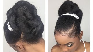 Quick amp Easy Bridal UpdoWedding Hairstyle for Black Women 2020 [upl. by Hsac]