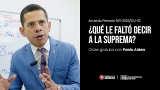 Determinación de la pena ¿qué le faltó decir a la Corte Suprema Acuerdo Plenario 0012023  LP [upl. by Croydon]