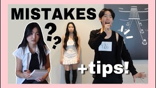 real KPOP AUDITION MISTAKES with tips [upl. by Babcock638]