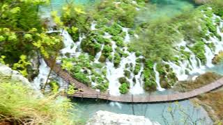 Wandern Nationalpark Wasserfälle Plitvicer Seen Plitvička jezera Plitvice Wasserfall Kroatien [upl. by Easlehc]