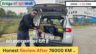 Renault Triber in CNG 🤩 Owners review after 76000 Km chetanvscar [upl. by Arretal838]