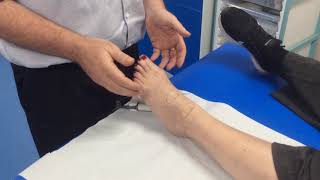 How to check for the dorsalis pedis amp anterior tibial pulse with a Doppler [upl. by Eiluj]